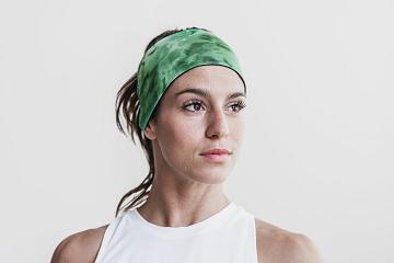 Women's Nobull Headband 4" (TIE-DYE) Hats Green | SG X3245Y